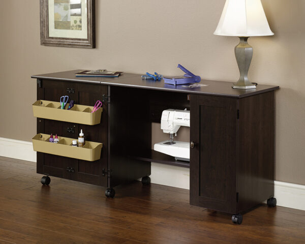 Sauder Select Easy Rolling Sewing and Craft Table/Cart - Image 2