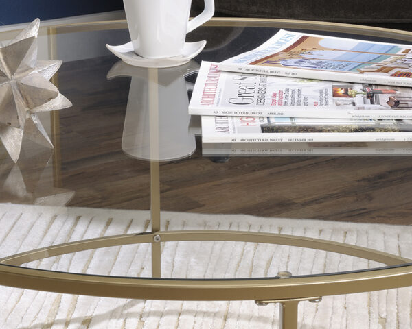Sauder International Lux Round Coffee Table - Image 3
