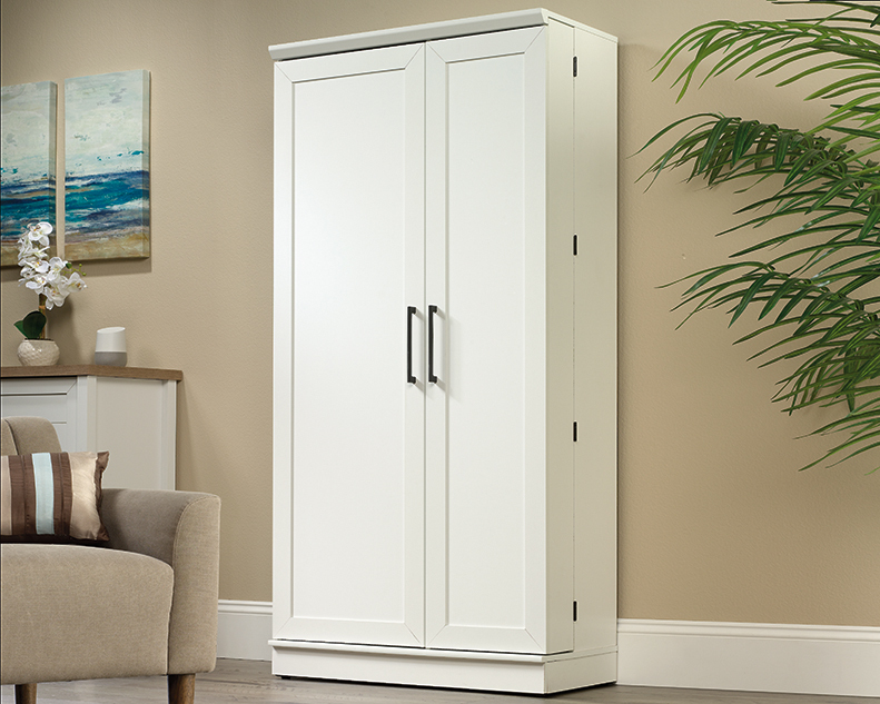 Sauder HomePlus 2-Door Storage Cabinet - Soft White