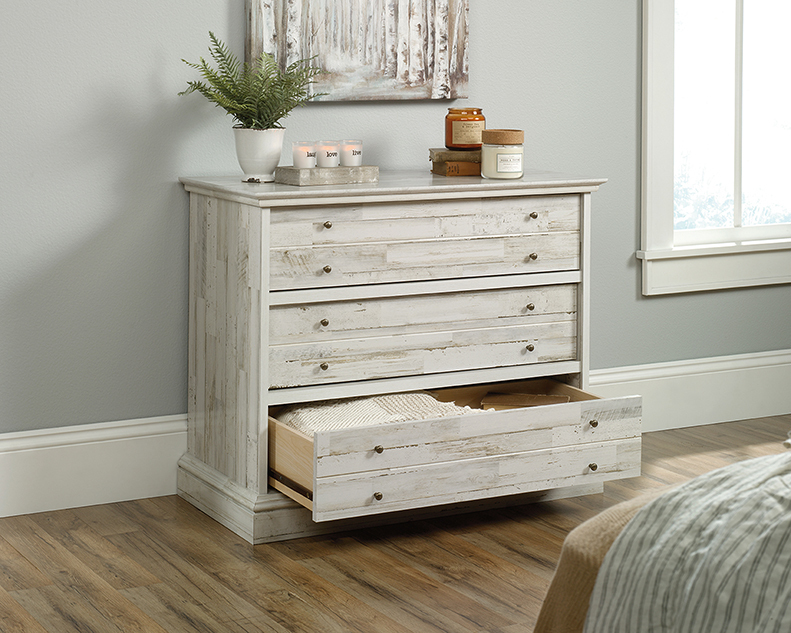 Sauder Barrister Lane® 3-Drawer Chest 423673 | White Plank®