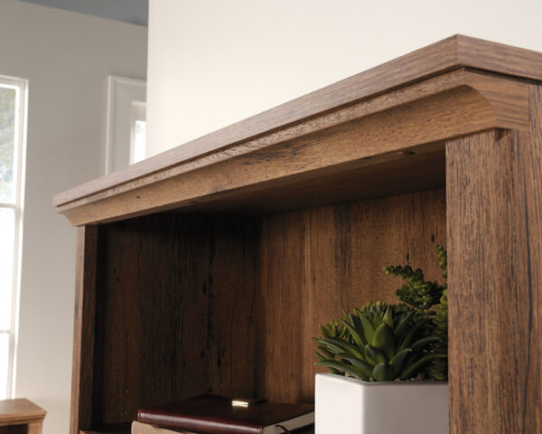 Sauder Select Farmhouse Style 5-Shelf 2-Door Bookcase - Image 4