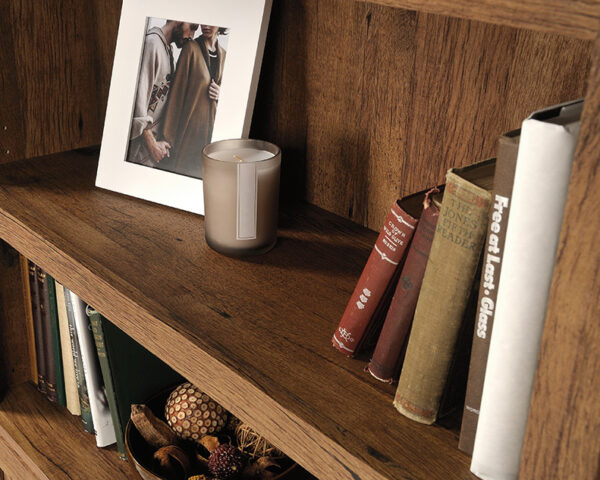 Sauder Select Farmhouse Style 5-Shelf 2-Door Bookcase - Image 5