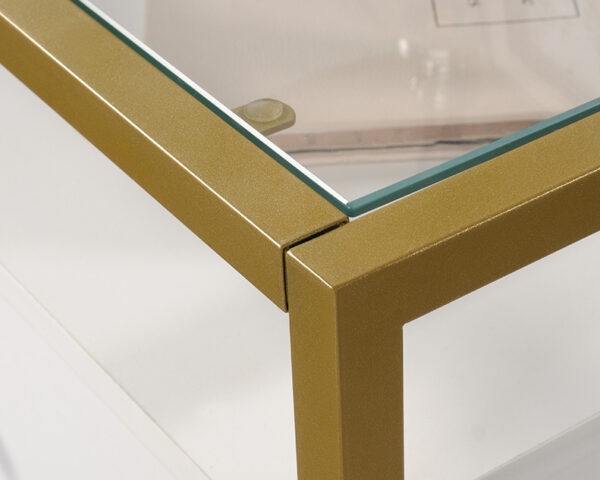 Sauder Harper Heights™ Contemporary Glass Top Side Table with Storage - Image 5