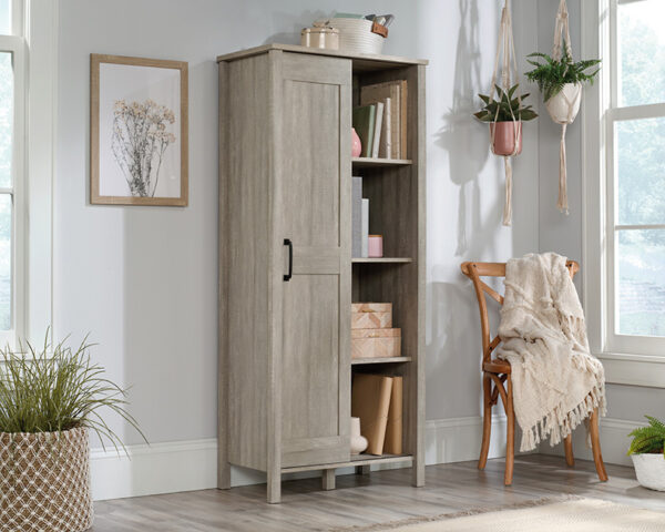 Sauder Select Spring Maple Sliding Door Storage Cabinet - Image 3