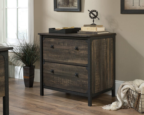 Sauder Steel River® 2-Drawer Lateral File Cabinet in Carbon Oak