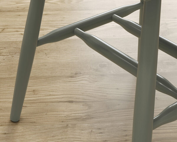 Sauder New Grange Farmhouse Spindle Chairs in Pewter Green - Image 4