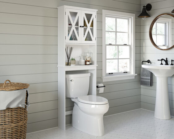 Cottage Bathroom Storage Cabinet