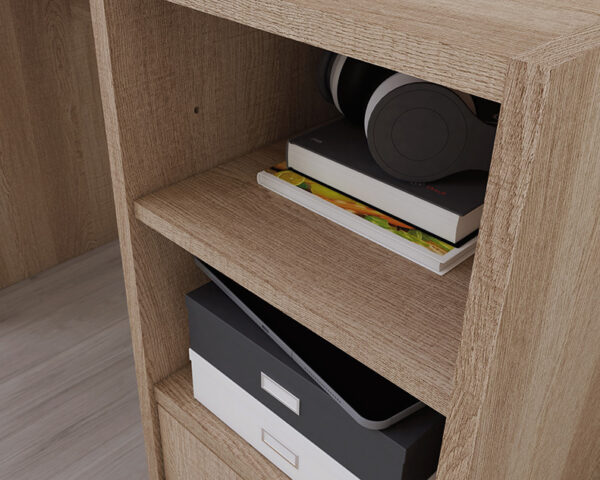 Sauder Beginnings® Oak Finish Computer Desk with Storage - Image 4