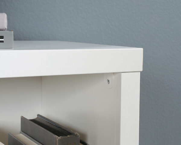 Sauder Select 3-Shelf Display Bookcase in Soft White - Image 3