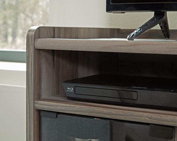 Sauder Harvey Park® Fireplace TV Credenza with Glass Doors - Image 4