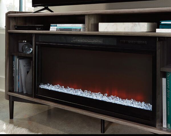 Sauder Harvey Park® Fireplace TV Credenza with Glass Doors - Image 5
