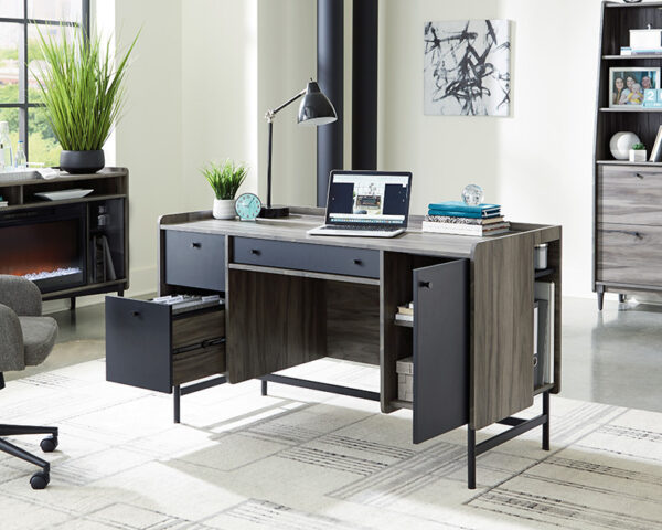 Sauder Harvey Park® Double Pedestal Home Office Desk with Storage - Image 2