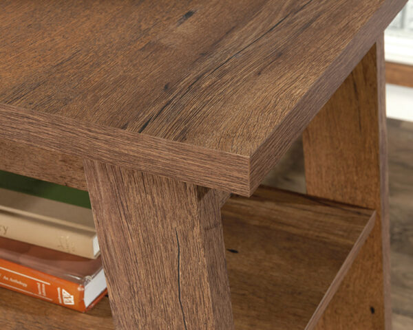 Sauder Trestle® L-Shaped Trestle Desk in Vintage Oak - Image 3