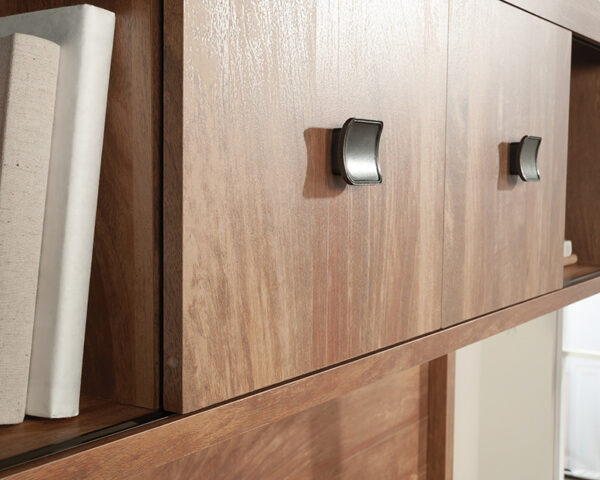 Sauder Cannery Bridge® Desktop Hutch with Doors in Sindoori Mango - Image 4