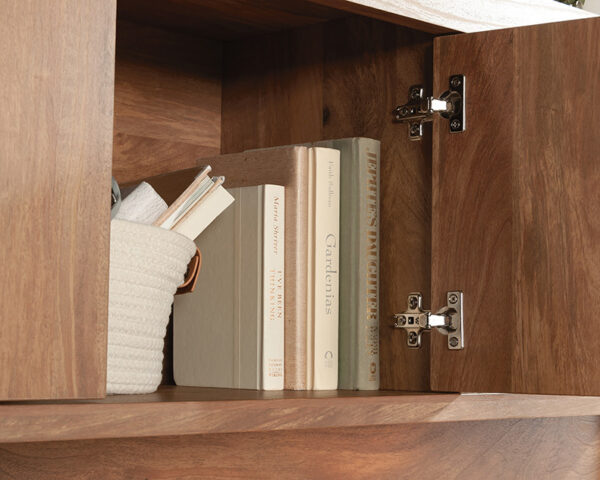 Sauder Cannery Bridge® 4-Door Desktop Hutch in Sindoori Mango - Image 5