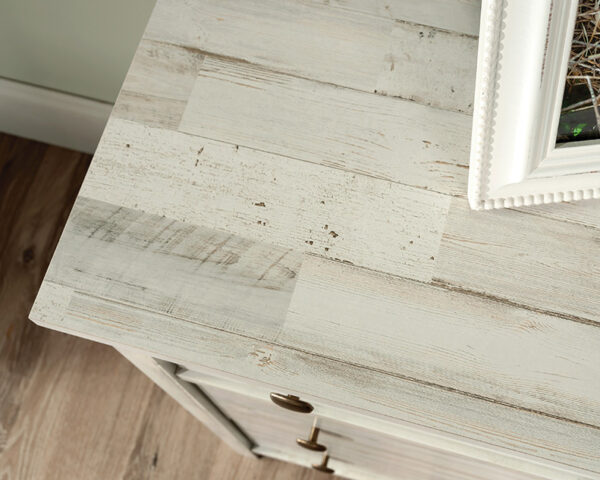 Sauder River Ranch® Rustic 6-Drawer Bedroom Dresser in White Plank - Image 2