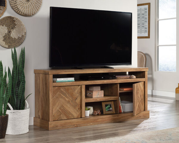 Sauder Cannery Bridge® Herringbone TV Credenza Sindoori Mango - Image 2