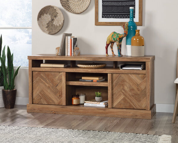 Sauder Cannery Bridge® Herringbone TV Credenza Sindoori Mango - Image 3