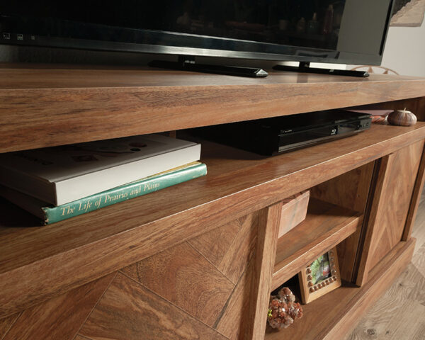 Sauder Cannery Bridge® Herringbone TV Credenza Sindoori Mango - Image 5