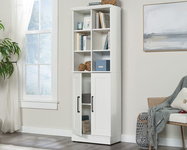 Sauder HomePlus 2-Door Storage Cabinet in Soft White - Image 3