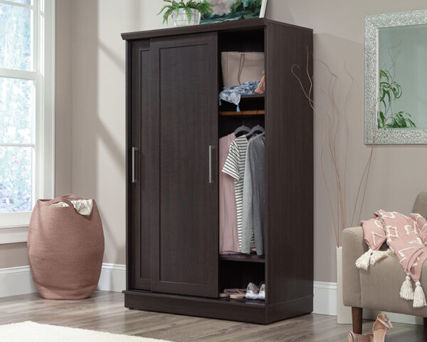 Sauder HomePlus Sliding Door Wardrobe Cabinet in Dakota Oak - Image 3