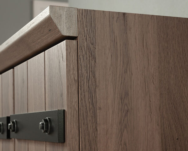 Sauder HomePlus 2-Door Farmhouse Storage Cabinet Salt Oak - Image 5