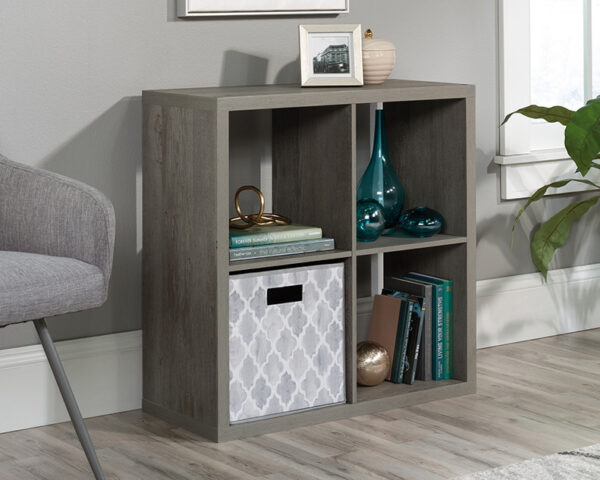 Sauder Select 4-Cube Organizer Storage Bookcase Mystic Oak - Image 2