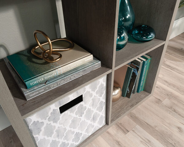 Sauder Select 4-Cube Organizer Storage Bookcase Mystic Oak - Image 4