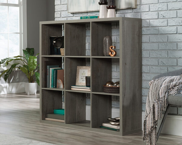 Sauder Select 9-Cube Organizer Storage Bookcase Mystic Oak