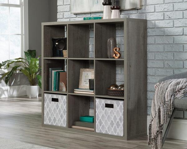 Sauder Select 9-Cube Organizer Storage Bookcase Mystic Oak - Image 2