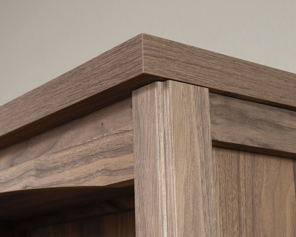 Sauder Select 5-Shelf Display Bookcase in Washed Walnut - Image 3