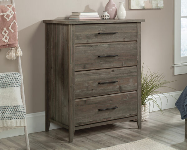 Sauder Summit Station® 4-Drawer Rustic Dresser in Pebble Pine