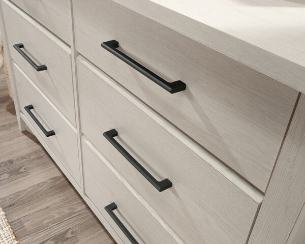 Sauder Summit Station® 6-Drawer Bedroom Dresser in Glacier Oak - Image 4