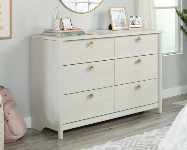 Sauder Dover Edge™ 6-Drawer Bedroom Dresser in Glacier Oak