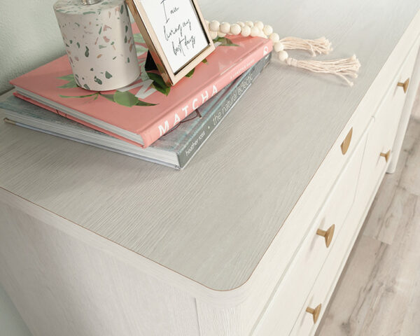 Sauder Dover Edge™ 6-Drawer Bedroom Dresser in Glacier Oak - Image 3