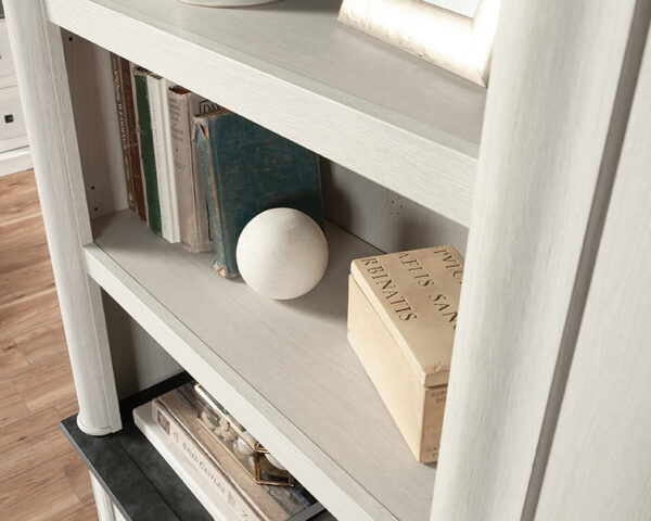 Sauder Palladia® 5-Shelf Library Bookcase in Glacier Oak - Image 4