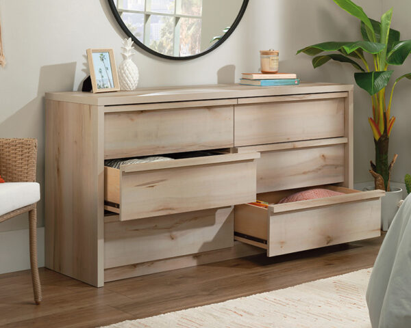 Sauder Harvey Park® 6-Drawer Bedroom Dresser in Pacific Maple - Image 2
