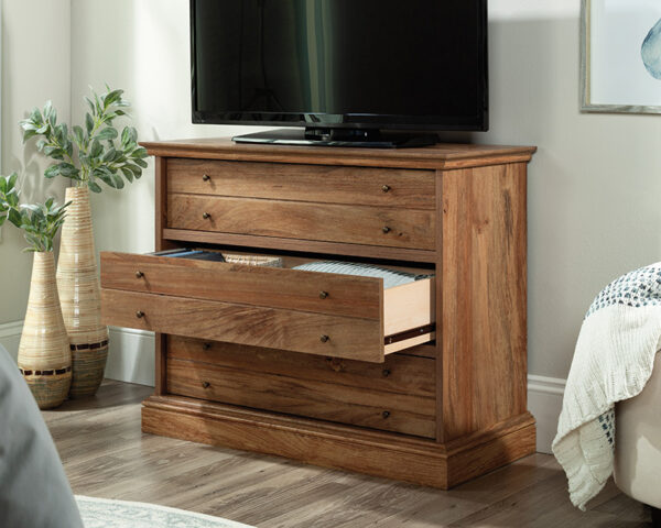 Sauder Barrister Lane® 3-Drawer Bedroom Chest in Sindoori Mango - Image 3