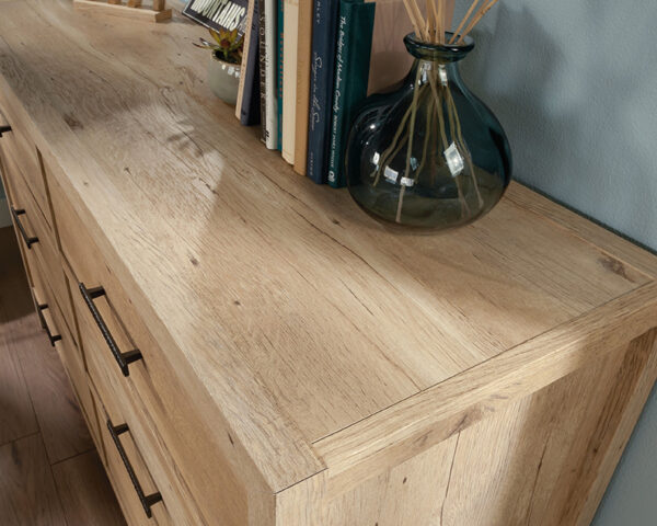 Sauder Pacific View® 6-Drawer Bedroom Dresser in Prime Oak - Image 5