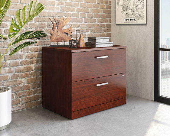Sauder Cherry Commercial Lateral File Cabinet 426162