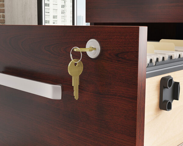 Commercial 3-Drawer Pedestal File Cabinet - Image 4