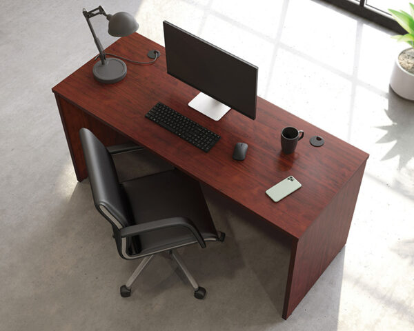 Commercial Desk 60" x 24" in Classic Cherry - Image 3