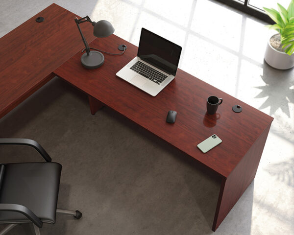 Commercial Desk 60" x 24" in Classic Cherry - Image 4