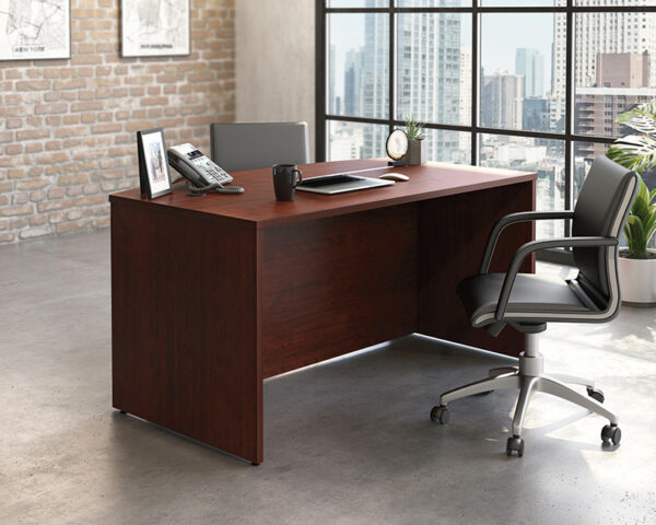 60" Bowfront Executive Desk in Classic Cherry
