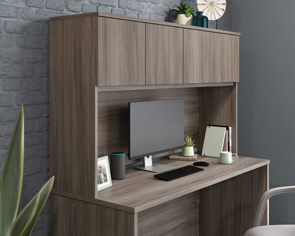 60" Desktop Hutch in Hudson Elm