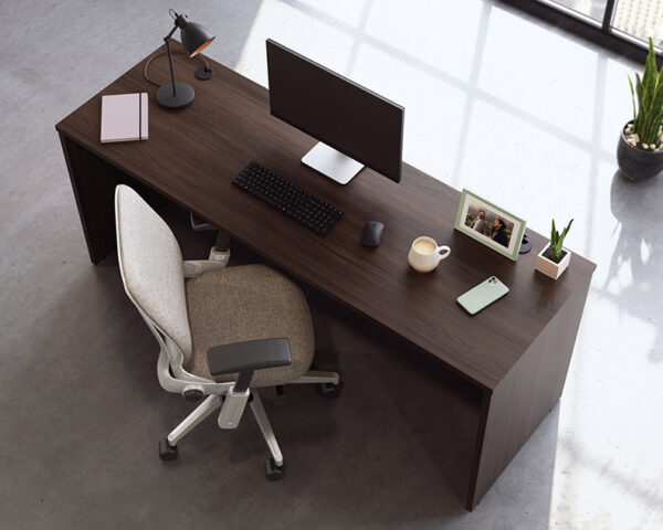 72" x 24" Commercial Desk in Noble Elm - Image 3