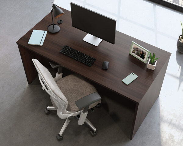 Commercial Desk 60" x 30" in Noble Elm - Image 3