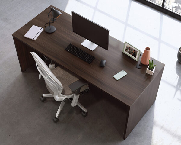 72" x 30" Commercial Desk in Noble Elm - Image 3