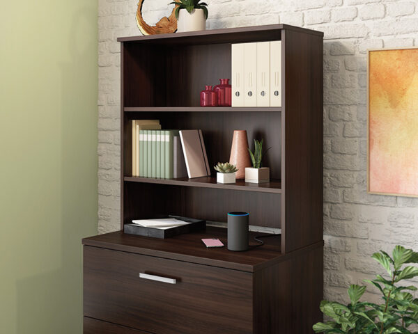 2-Shelf Hutch for Cabinet in Noble Elm