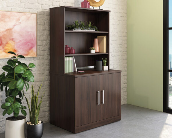 2-Shelf Hutch for Cabinet in Noble Elm - Image 5